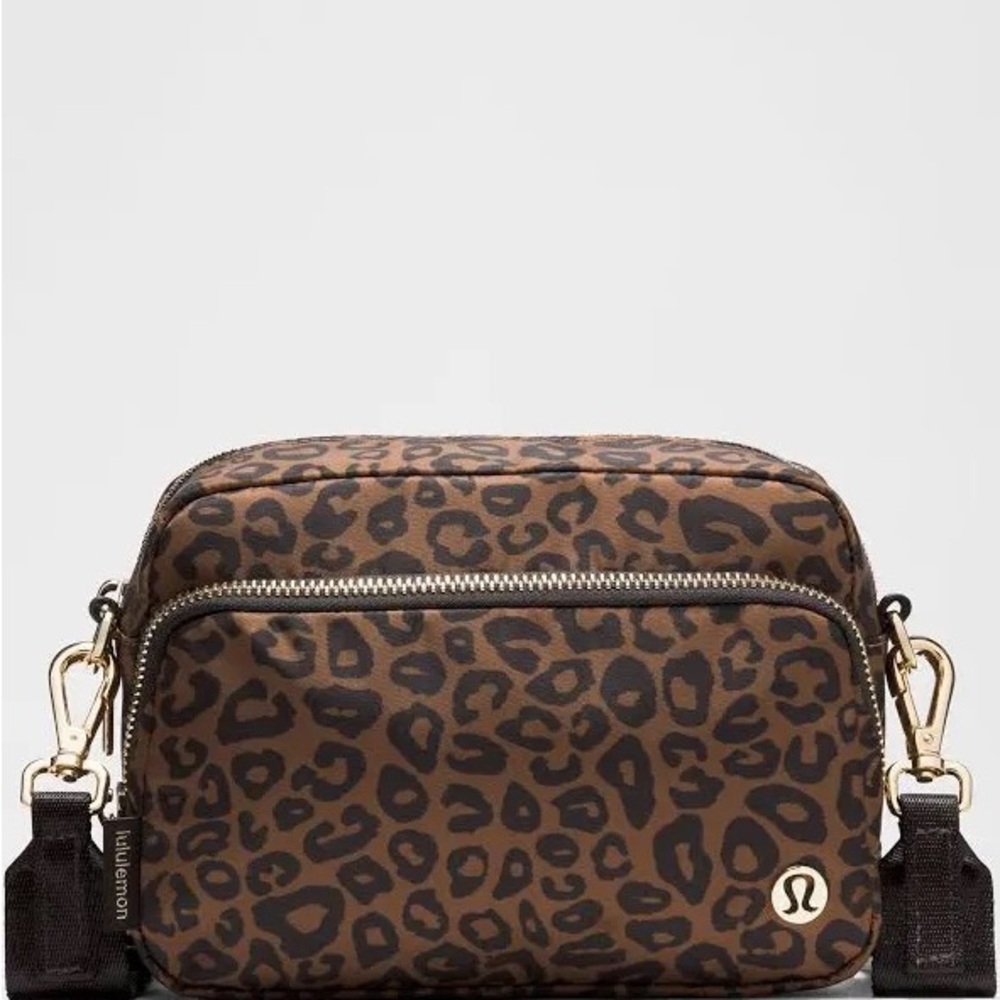 lululemon athletica Leopard Print Bag - Brown and Black